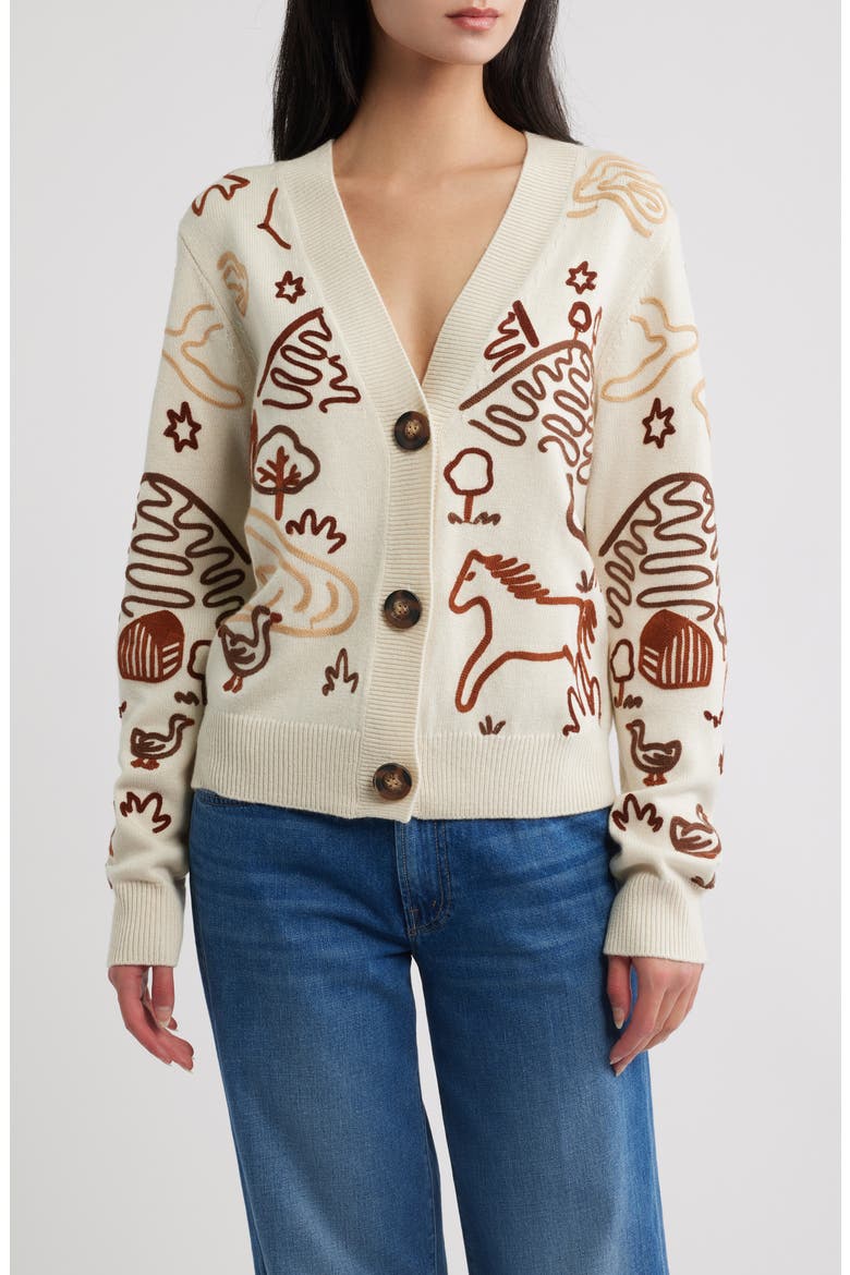 Countryside Cornelli Cardigan, Main, color, OFF-WHITE