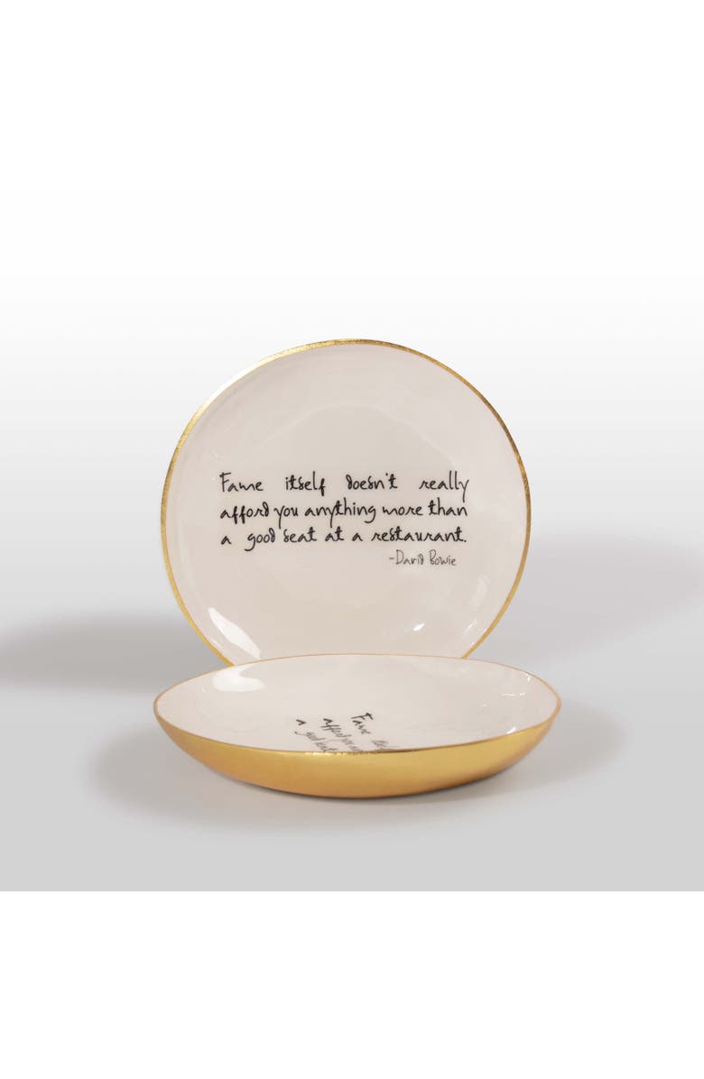 Lunares Bowl With Quote - David Bowie, Main, color, White
