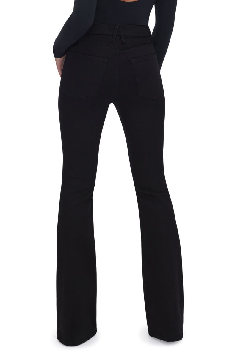 Good American Good Classic Never Fade Slim Bootcut Jeans, Alternate, color, Black001