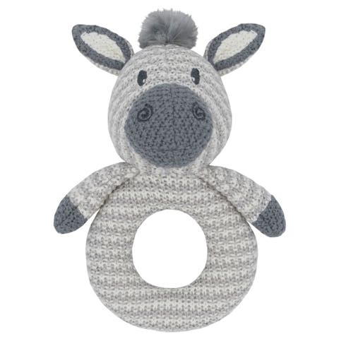 Whimsical Knit Rattle - Zac Zebra