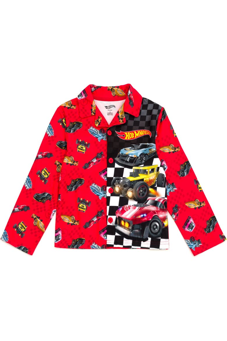 Racing 2-Piece Pajama Shirt and Pants Set, Alternate, color, Racing Red