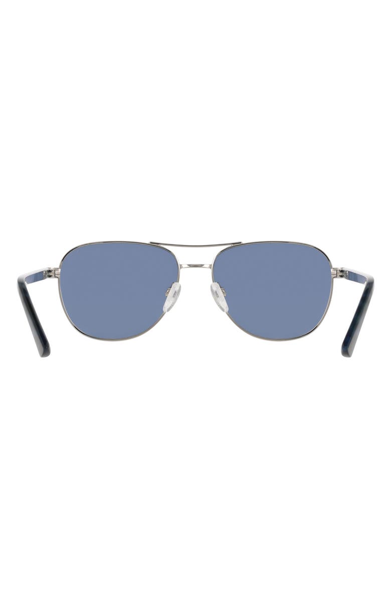 Cole Haan 55mm Aviator Sunglasses, Alternate, color, Silver