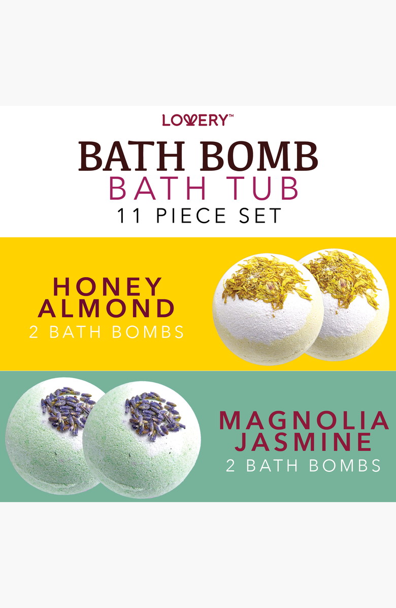 Lovery 10-Piece Bath Bombs Gift Set With Shea & Coco Butter, Alternate, color, Multicolor
