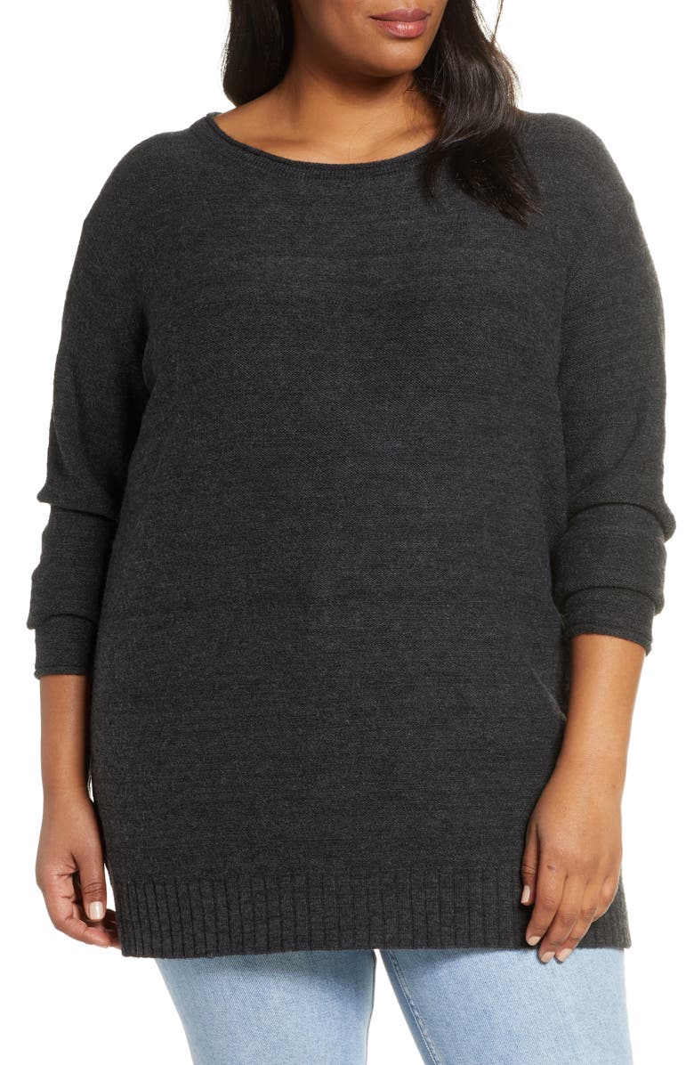 Caslon<sup>®</sup> Tunic Sweater, Main, color,