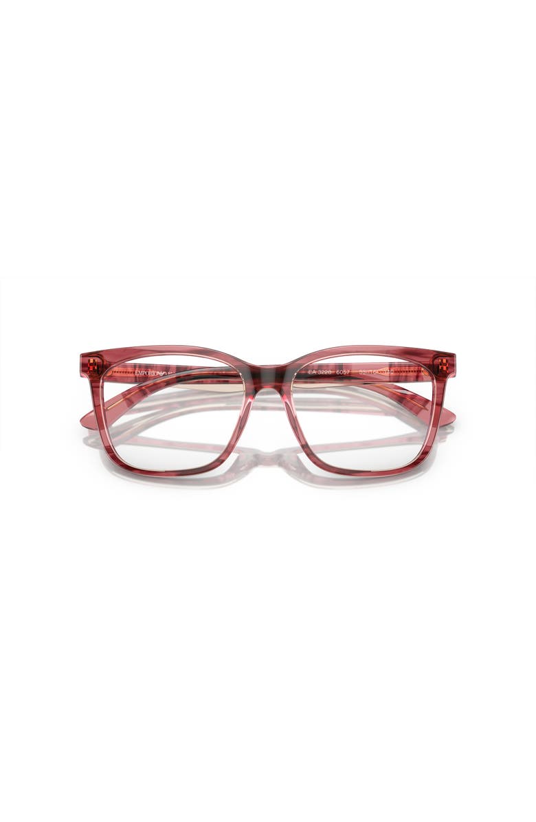 Emporio Armani 51mm Rectangle optical glasses, Alternate, color, 