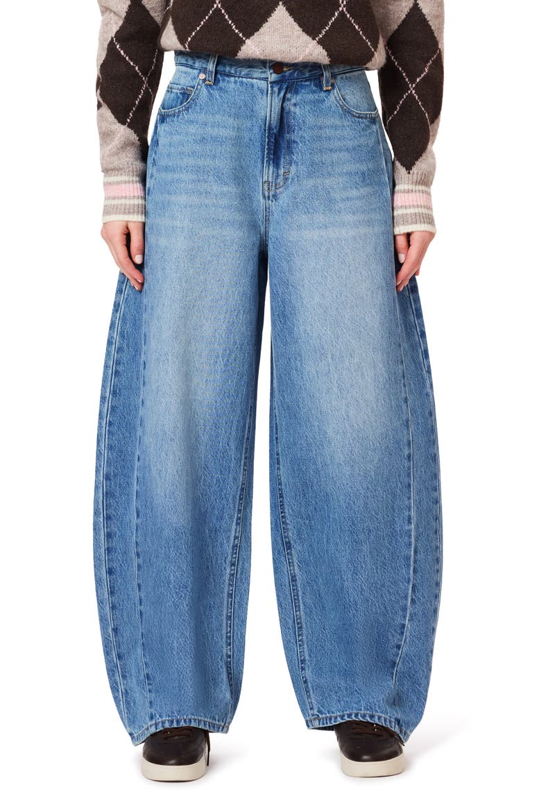 The Wide Balloon High Waist Balloon Leg Jeans, Main, color, DUMBO
