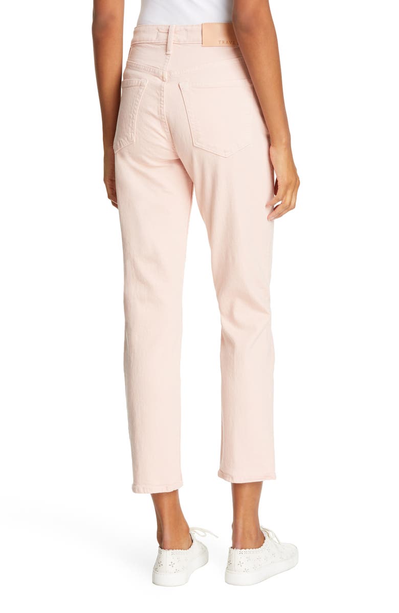 TRAVE Constance High Waist Ankle Straight Leg Jeans, Alternate, color,