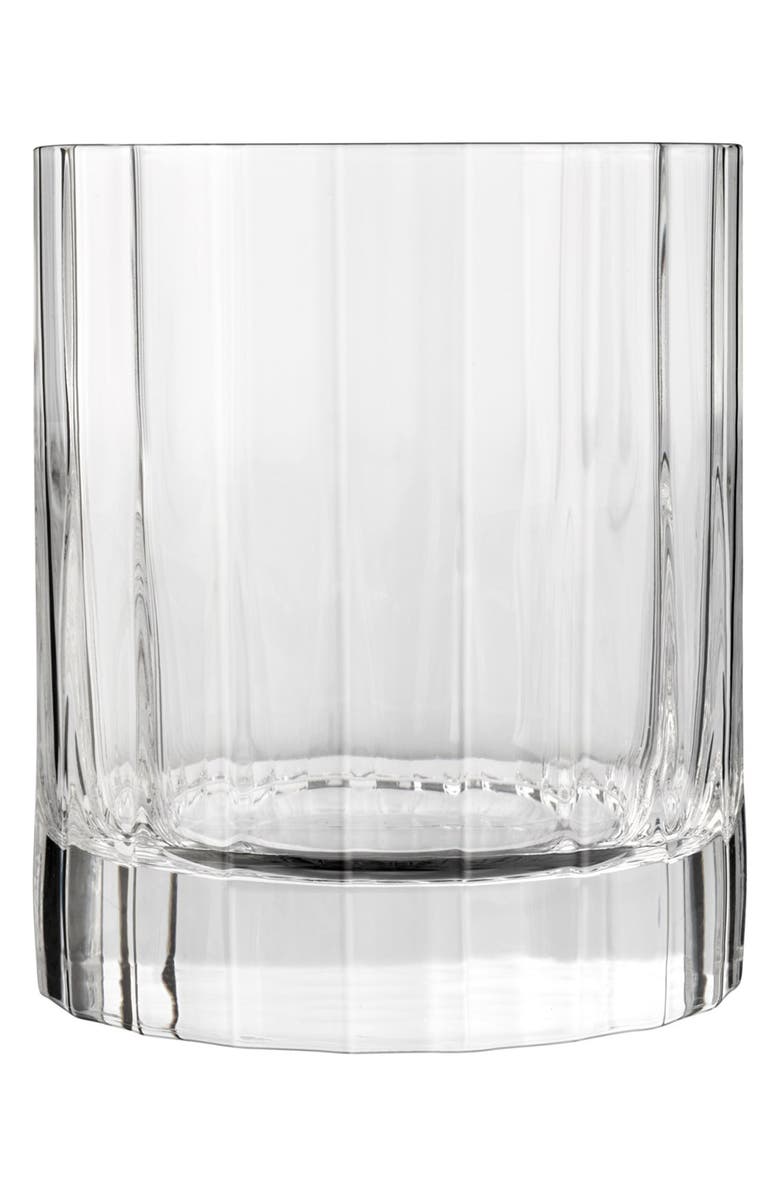 Luigi Bormioli Bach Set of 4 Double Old Fashioned Glasses, Main, color, Clear