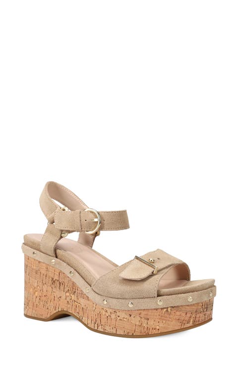 Ciana Ankle Strap Platform Wedge Sandal (Women)