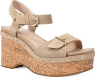 Pelle Moda Ciana Ankle Strap Platform Wedge Sandal