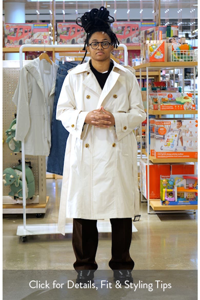 Water Resistant Double Breasted Belted Trench Coat video