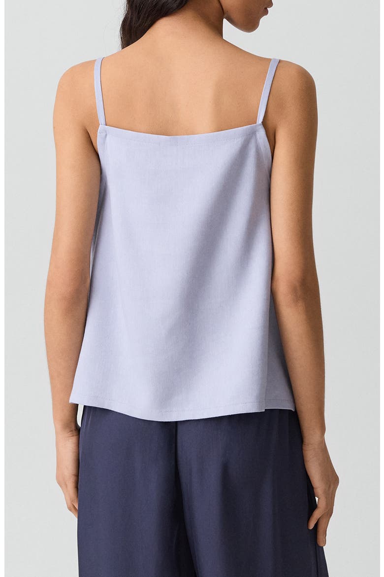 Apron Linen Blend Tank, Alternate, color, CORNFLOWER