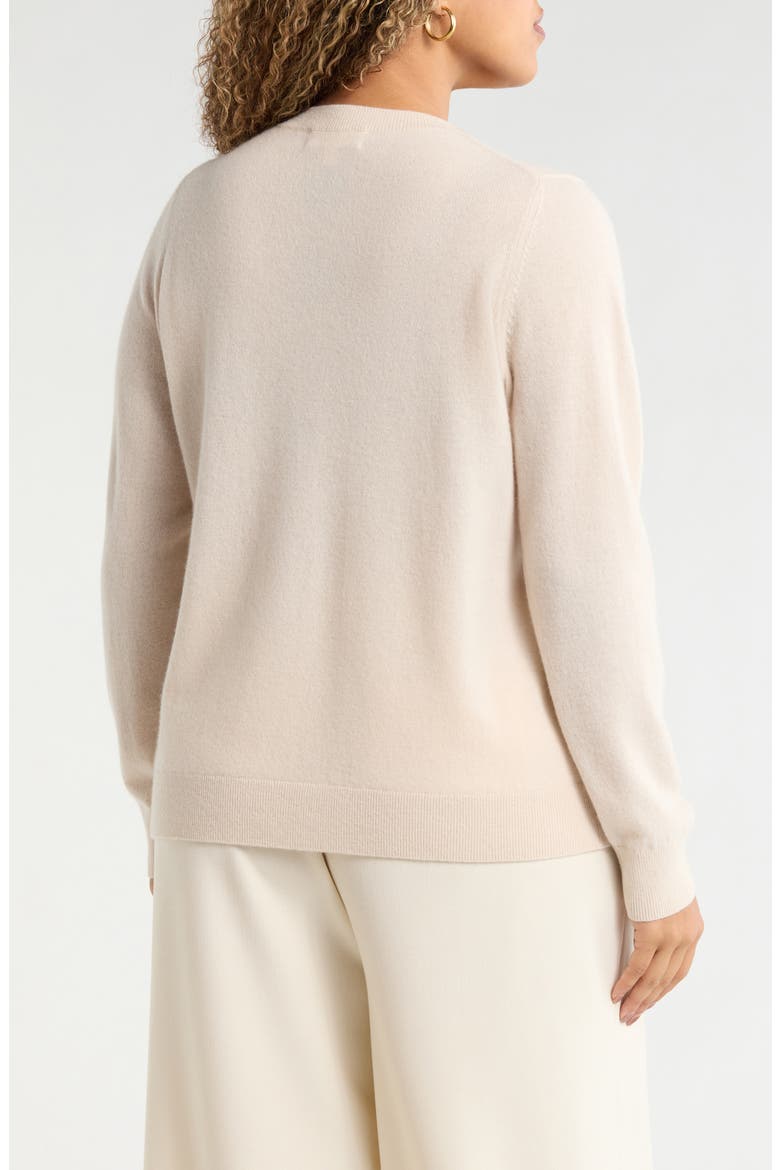 V-Neck Cashmere Sweater, Alternate, color, BEIGE BEACH