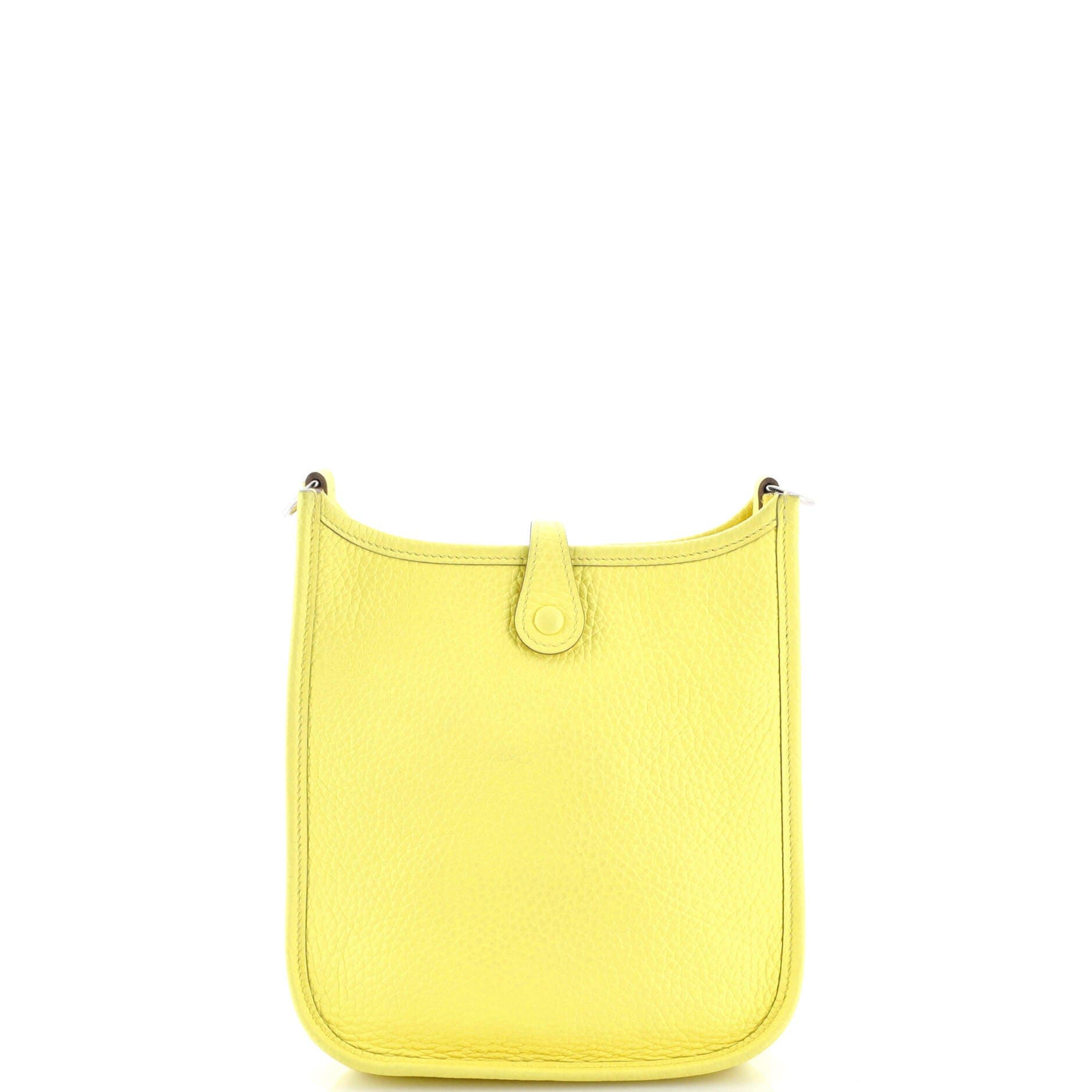 Pre-Owned Hermes Evelyne Bag Gen III Clemence TPM, Alternate, color, Lime
