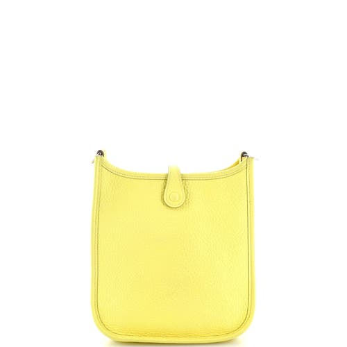 Pre-owned Hermes Hermes Evelyne Bag Gen Iii Clemence Tpm In Yellow