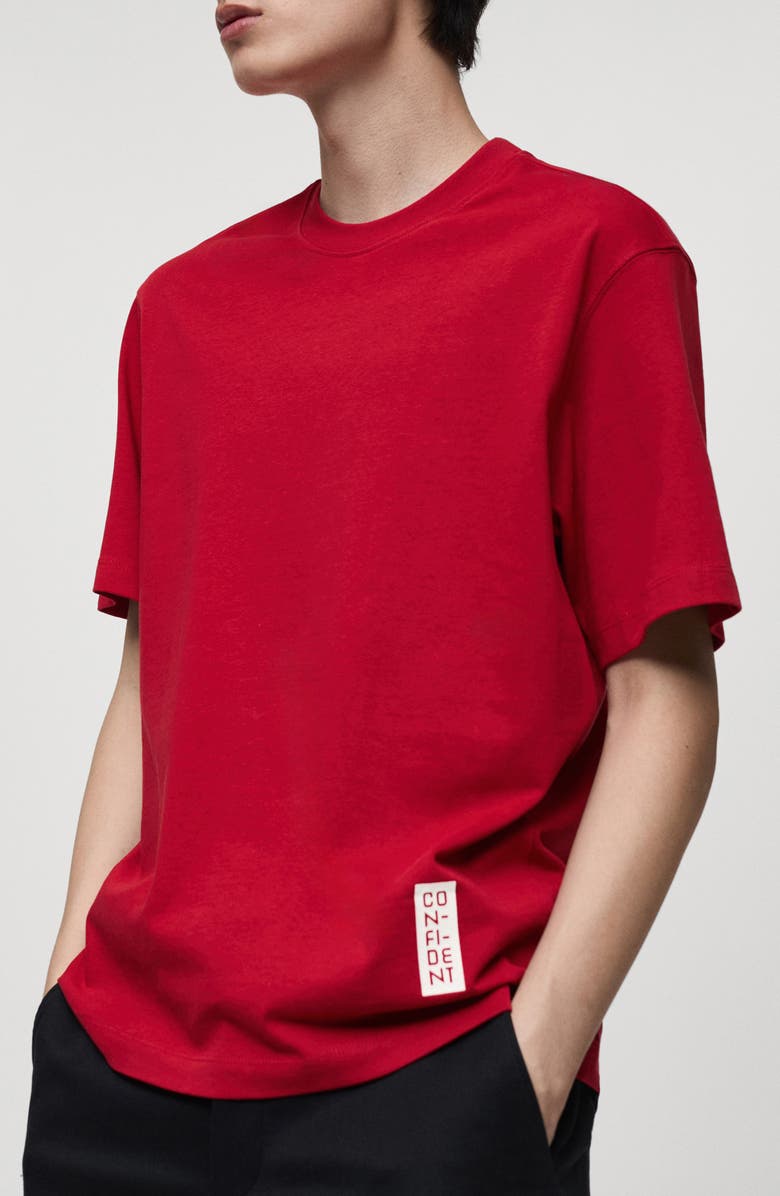 MANGO Boxy Cotton Graphic T-Shirt, Alternate, color, 