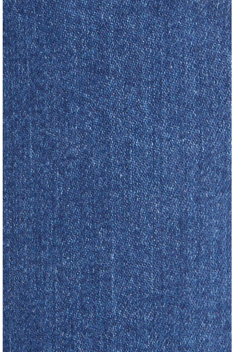 Contrast Panel Straight Leg Jeans, Alternate, color, BLEU JEANS