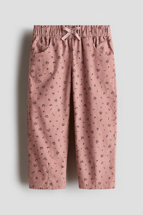 Patterned Corduroy Joggers