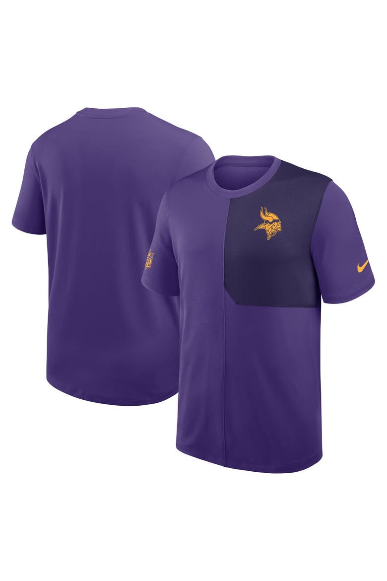 Men's Nike Purple Minnesota Vikings Sideline UV Performance Coach Shirt, Alternate, color, Purple