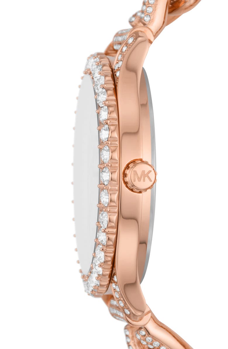 Michael Kors Layton Pavé Chronograph Bracelet Watch, 39mm, Alternate, color, Rose Gold