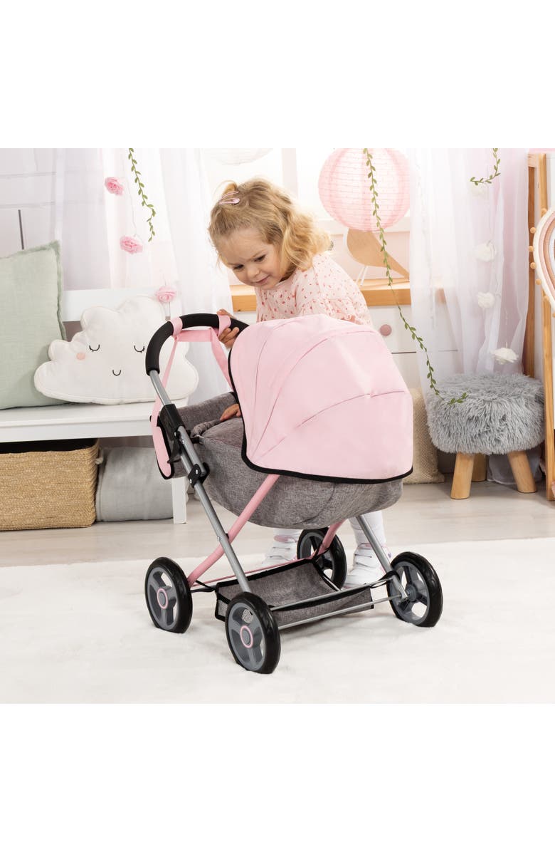 Bayer Design 4 in 1 Toy Baby Doll Pram Stroller Cosy Set - Dolls Up to 18 Inch, Alternate, color, Multicolored