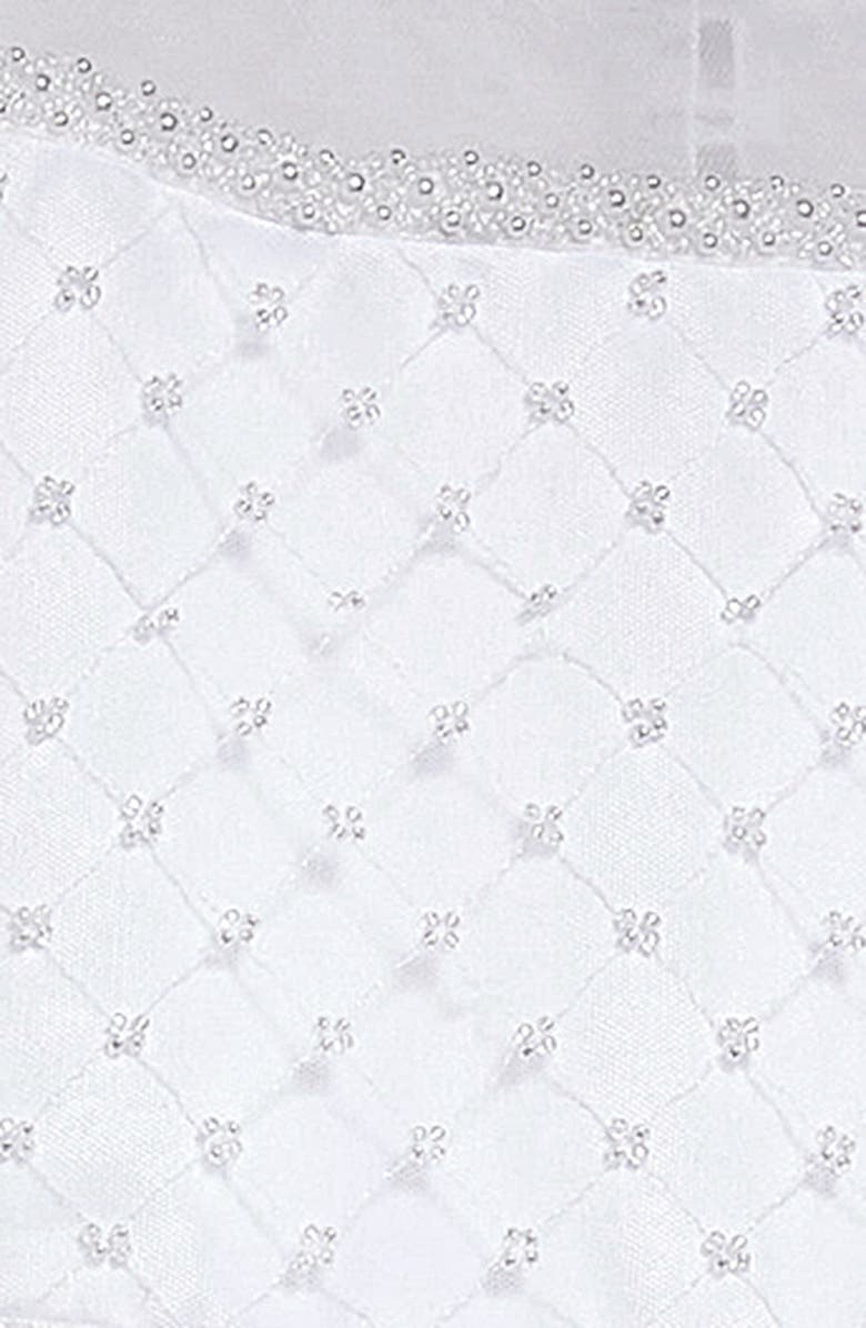 GERSON & GERSON Iris & Ivy Beaded Illusion Tulle First Communion Dress, Alternate, color,