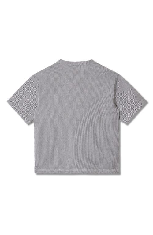 Stan Ray Pinstripe Cotton Utility T-shirt In Aged Hickory Stripe