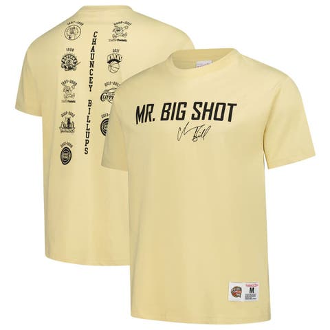 Men's Mitchell & Ness Chauncey Billups Cream Detroit Pistons Premium T-Shirt