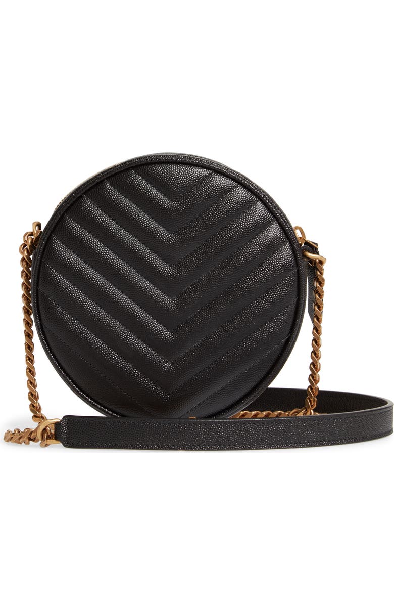 Saint Laurent Vinyle Matelassé Leather Crossbody Bag, Alternate, color,