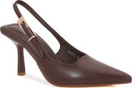 BERNESS Pointed Toe Slingback Pump
