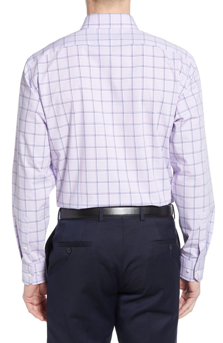 NORDSTROM MEN'S SHOP Tech-Smart Traditional Fit Stretch Windowpane Dress Shirt, Alternate, color, 