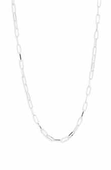 NORDSTROM RACK Demi Fine Paperclip Chain Necklace