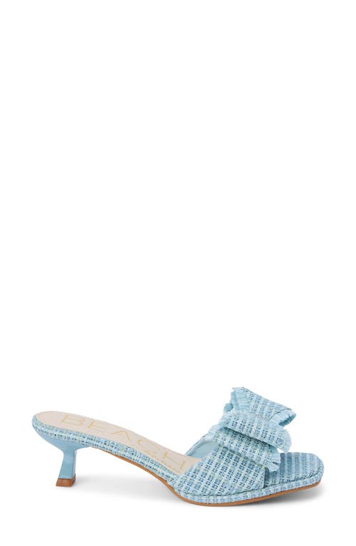 Beach By Matisse Penelope Kitten Heel Slide Sandal In Powder Blue