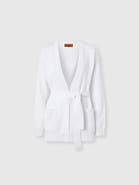 Missoni Cardigan In Cotton And Viscose Chevron With Belt