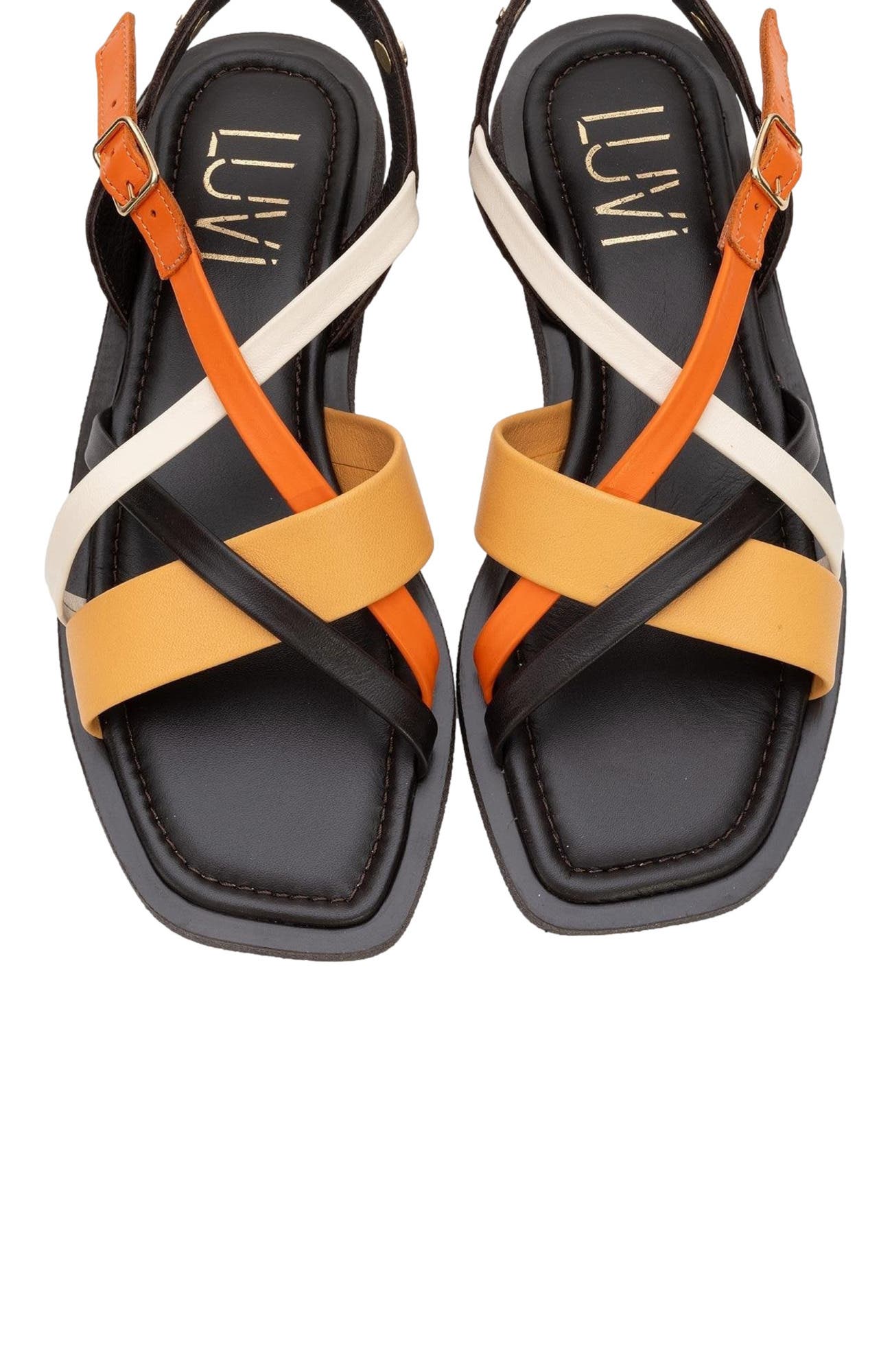 Forever & Always Shoes Rouse Leather Sandal, Alternate, color, Brown Leather