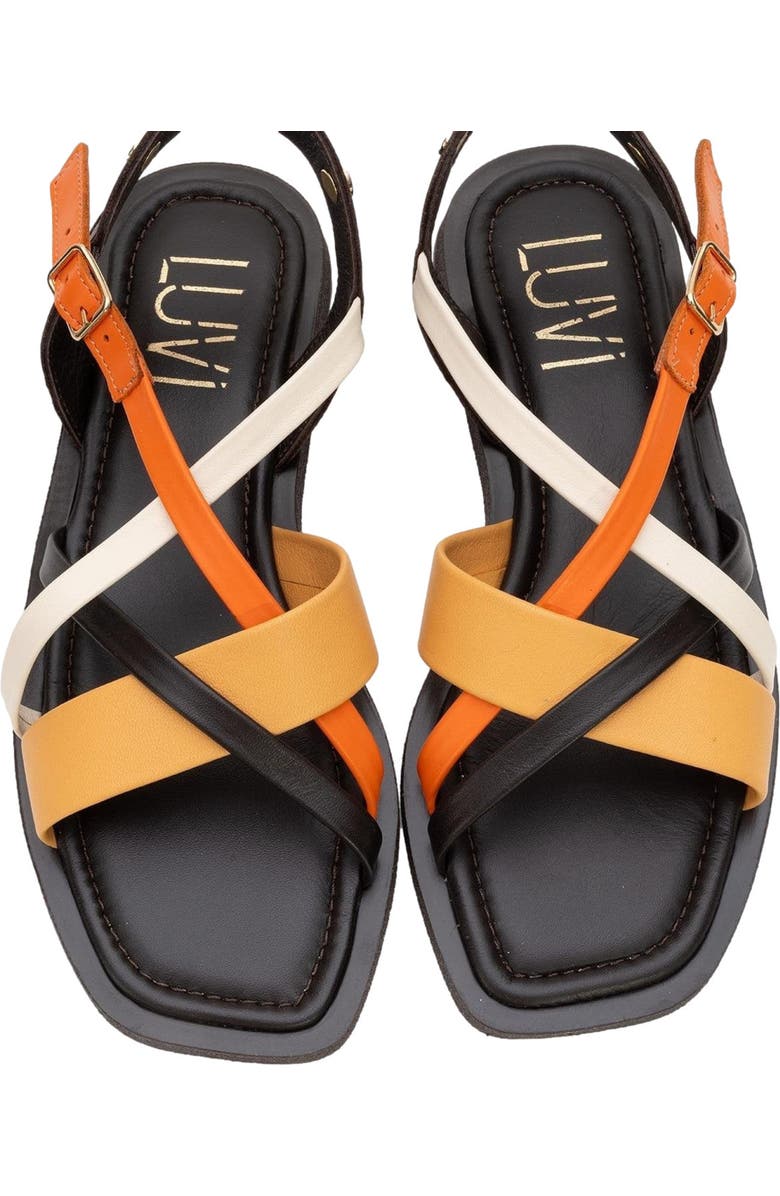 Forever & Always Shoes Rouse Leather Sandal, Alternate, color, Brown Leather