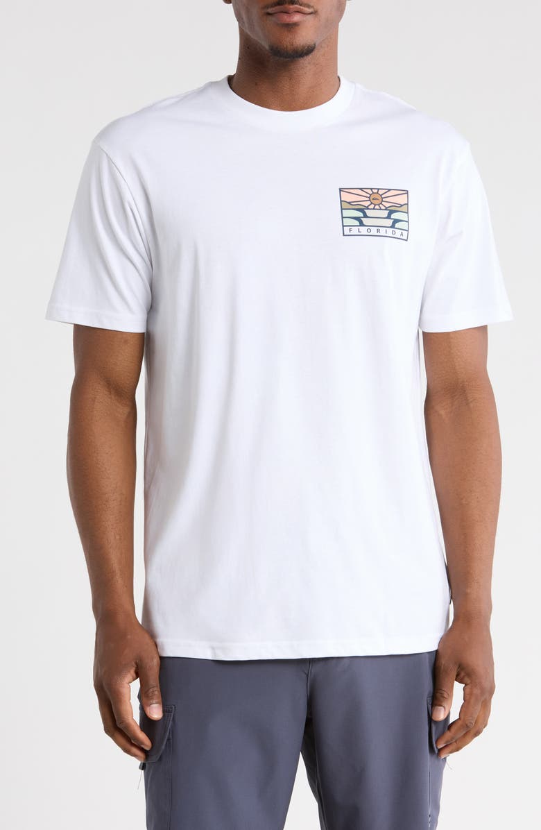 Quiksilver Flordia Horizon Graphic T-Shirt, Main, color, White