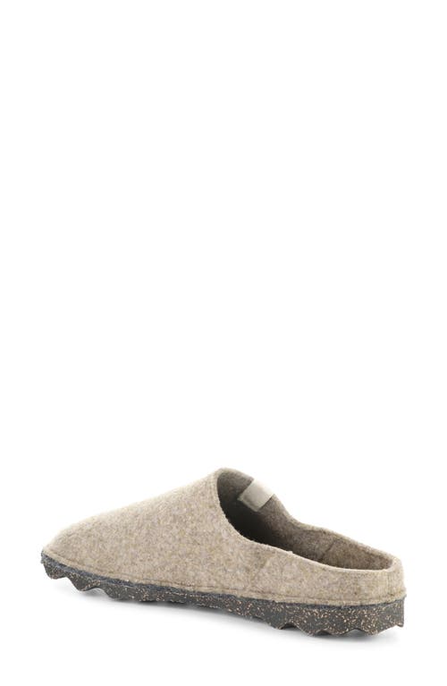 Fly London Natura Wool Felt Mule In Brown