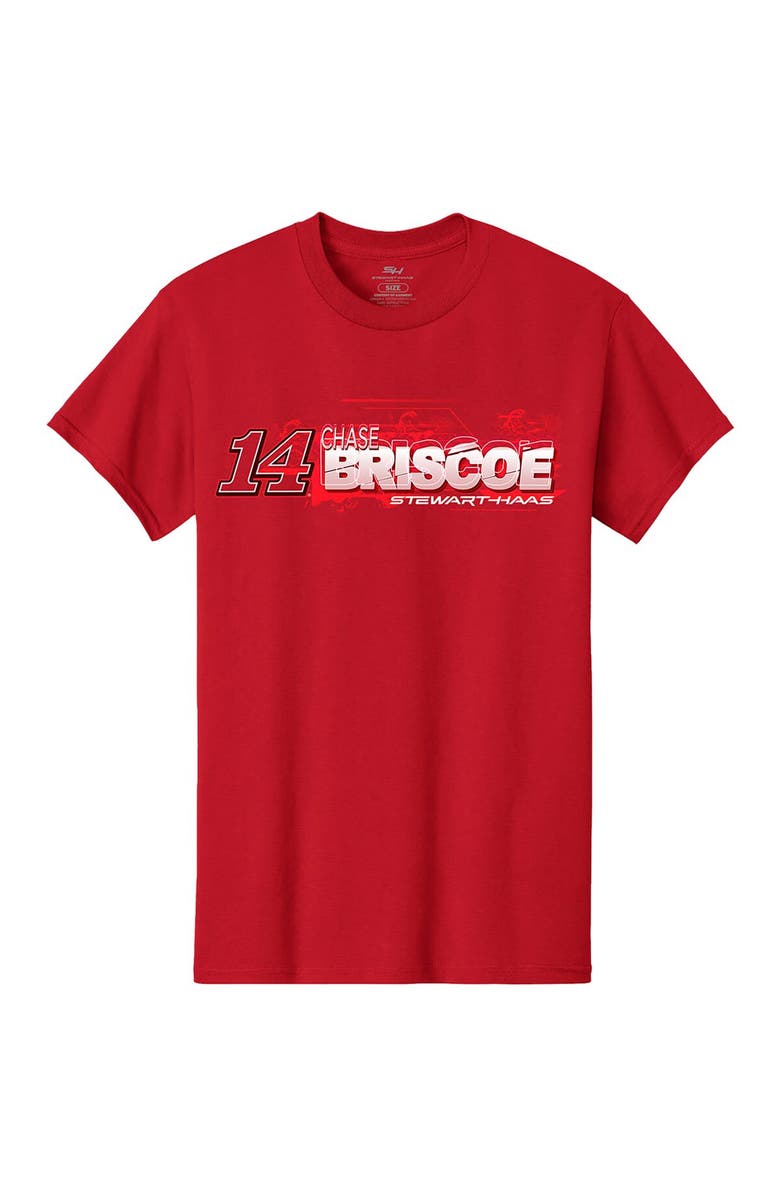 STEWART-HAAS RACING Men's Stewart-Haas Racing Team Collection  Red Chase Briscoe Car T-Shirt, Alternate, color, Red