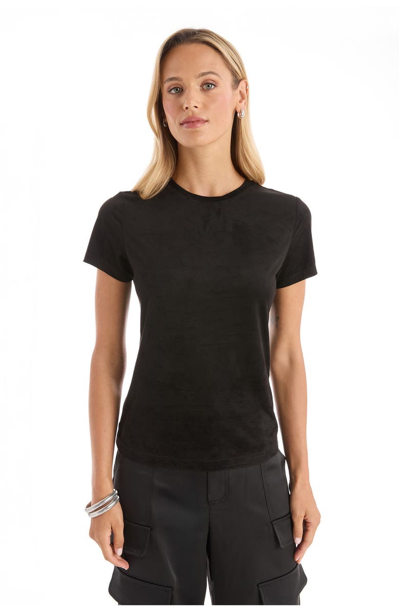 The Noli Shop Amaya Suede T-Shirt, Main, color,