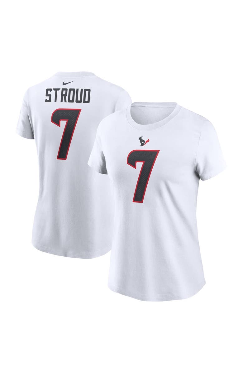 Nike Women's Nike C.J. Stroud White Houston Texans Player Name & Number T-Shirt, Alternate, color, White