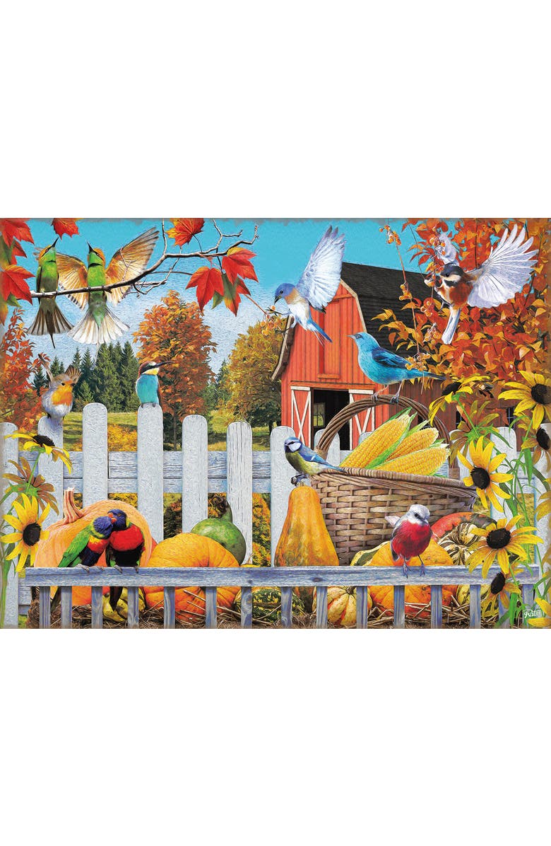 Sunsout Gathering for Fall 300 piece Jigsaw Puzzle for Adults, Alternate, color, Multicolor