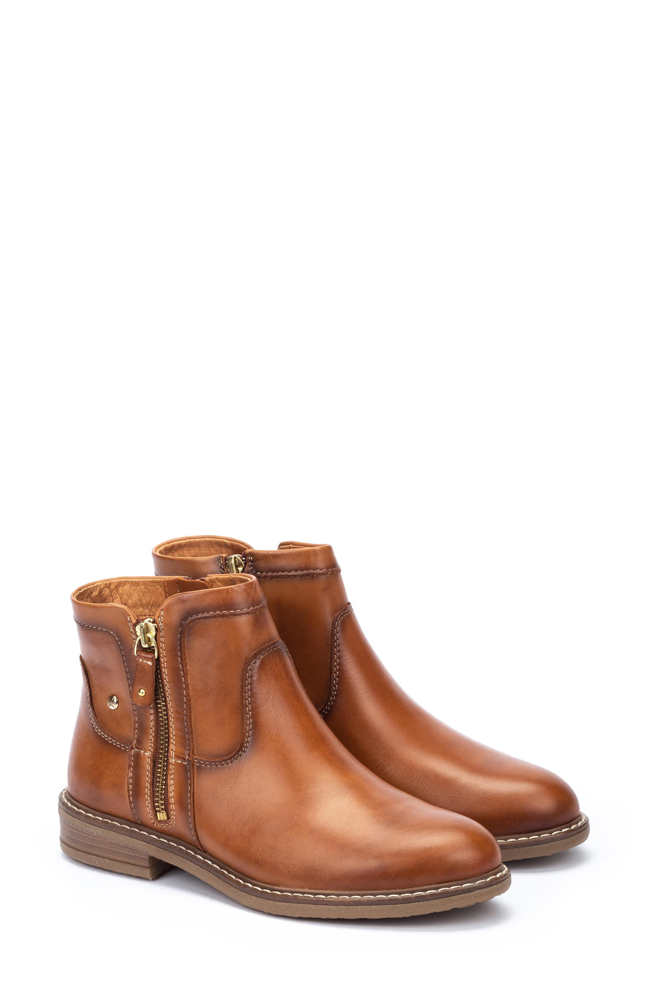 PIKOLINOS Aldaya Zip Bootie, Main, color, Brandy