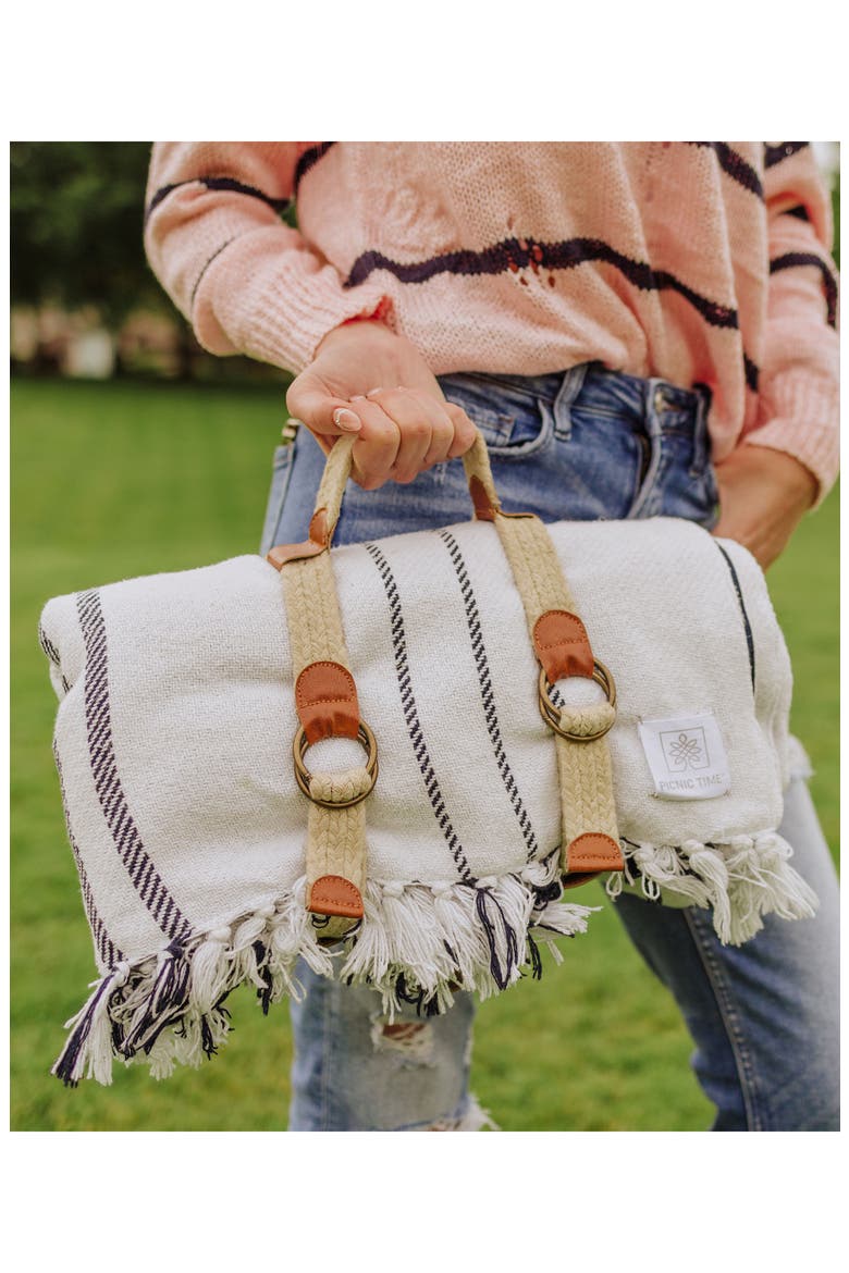 Montecito Outdoor Picnic Blanket, Alternate, color, BLUE