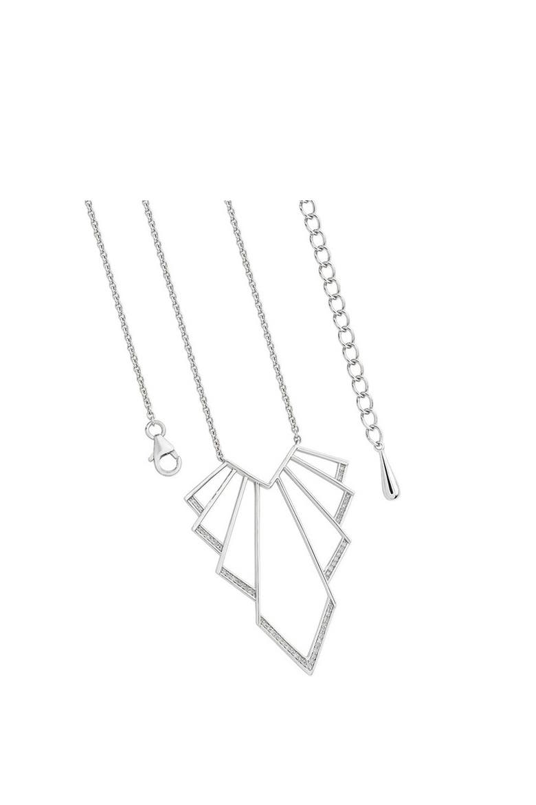 Chrysler Art Deco Pendant, Main, color, Sterling Silver