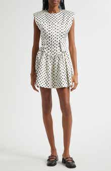 Print Dot Corset Minidress