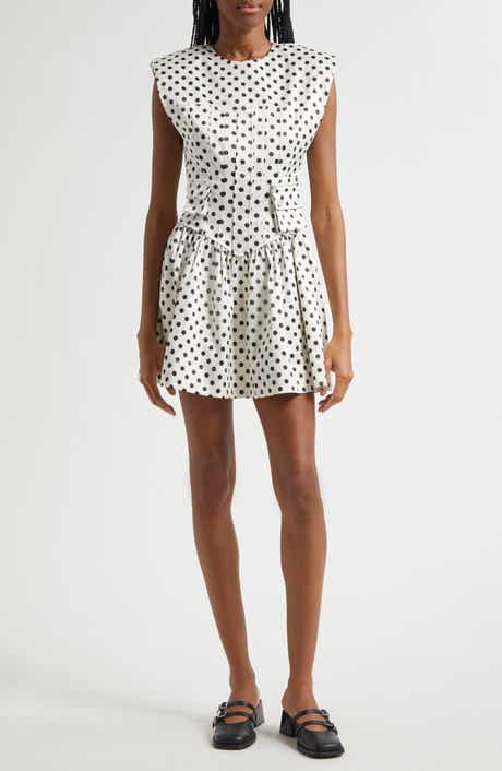 Print Dot Corset Minidress