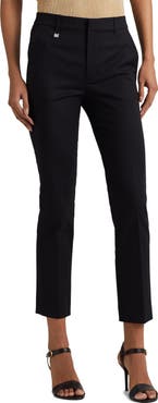 Lauren Ralph Lauren Double Faced Stretch Cotton Pants