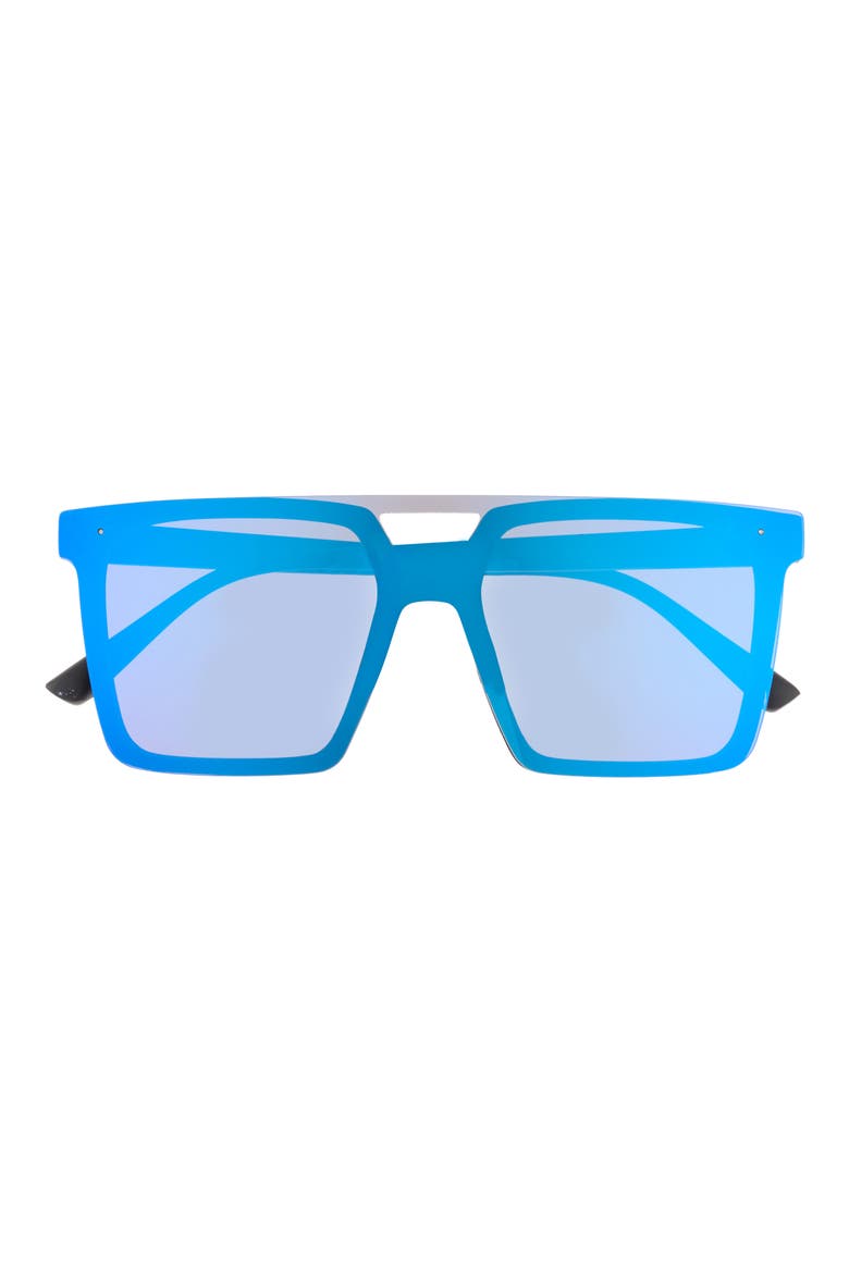 143mm Shield Sunglasses, Main, color, BLACK