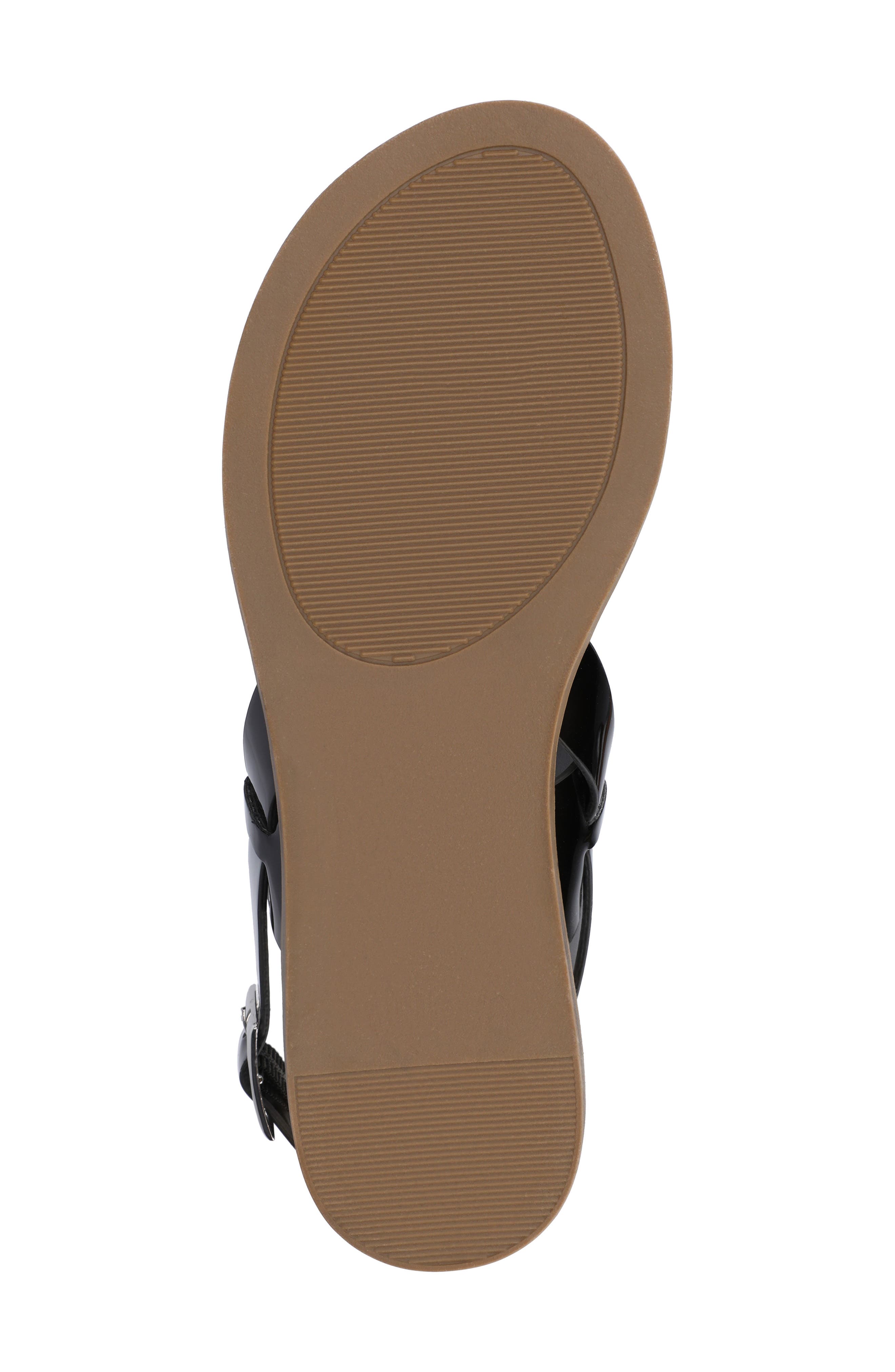 Journee Collection Lavine Slingback Sandal, Alternate, color, Patent/ Black